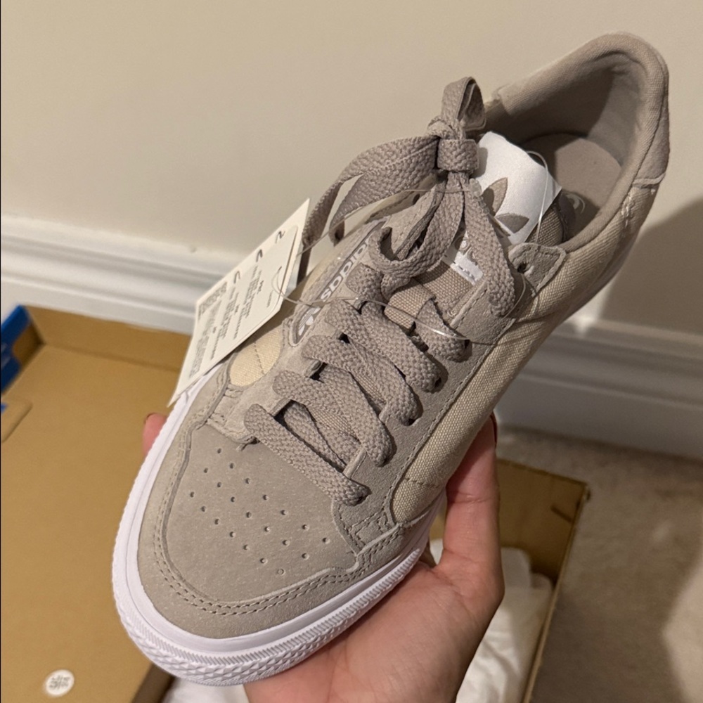 Adidas Beige and Brown Sneakers